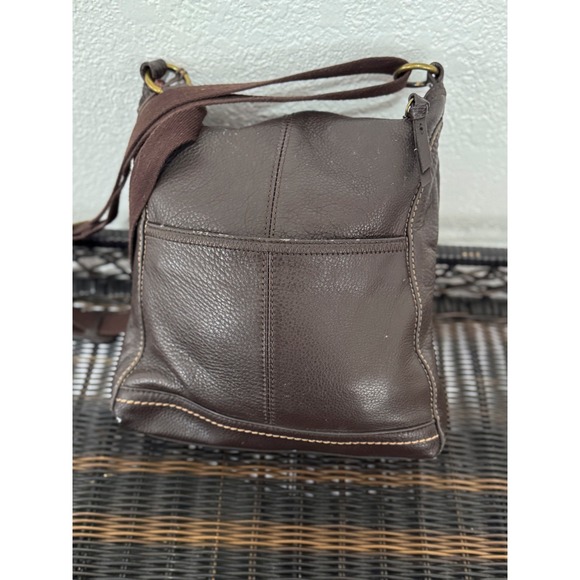 The Sak Leather Crossbody Bag Shoulder Bag Brown Everyday Purse - Picture 5 of 8